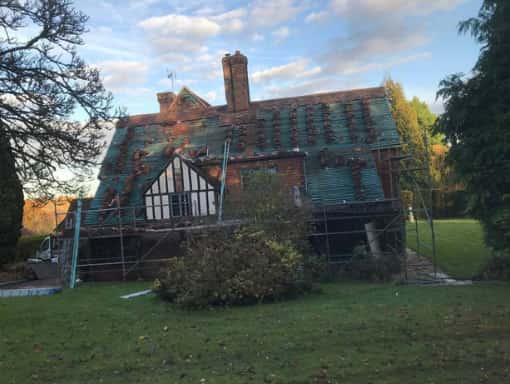 This is a photo of a kent peg tiled roof being installed in Gravesend, Kent. Works have been carried out by Gravesend Roofing