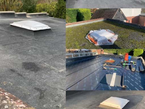 This is a photo of a flat roof repair carried out in Gravesend, Kent. Works have been carried out by Gravesend Roofing